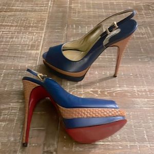 Luciano Padovan Italian platform slingbacks sz 40
